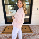 Bow Detailed Blouse - Pink-200 Fashion Blouses-IN FEBRUARY-July & June Women's Fashion Boutique Located in San Antonio, Texas