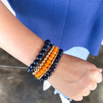 Michelle McDowell - Bracelet Set - Navy & Orange-110 Jewelry & Hair-Michelle McDowell-July & June Women's Fashion Boutique Located in San Antonio, Texas