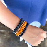 Michelle McDowell - Bracelet Set - Navy & Orange-110 Jewelry & Hair-Michelle McDowell-July & June Women's Fashion Boutique Located in San Antonio, Texas
