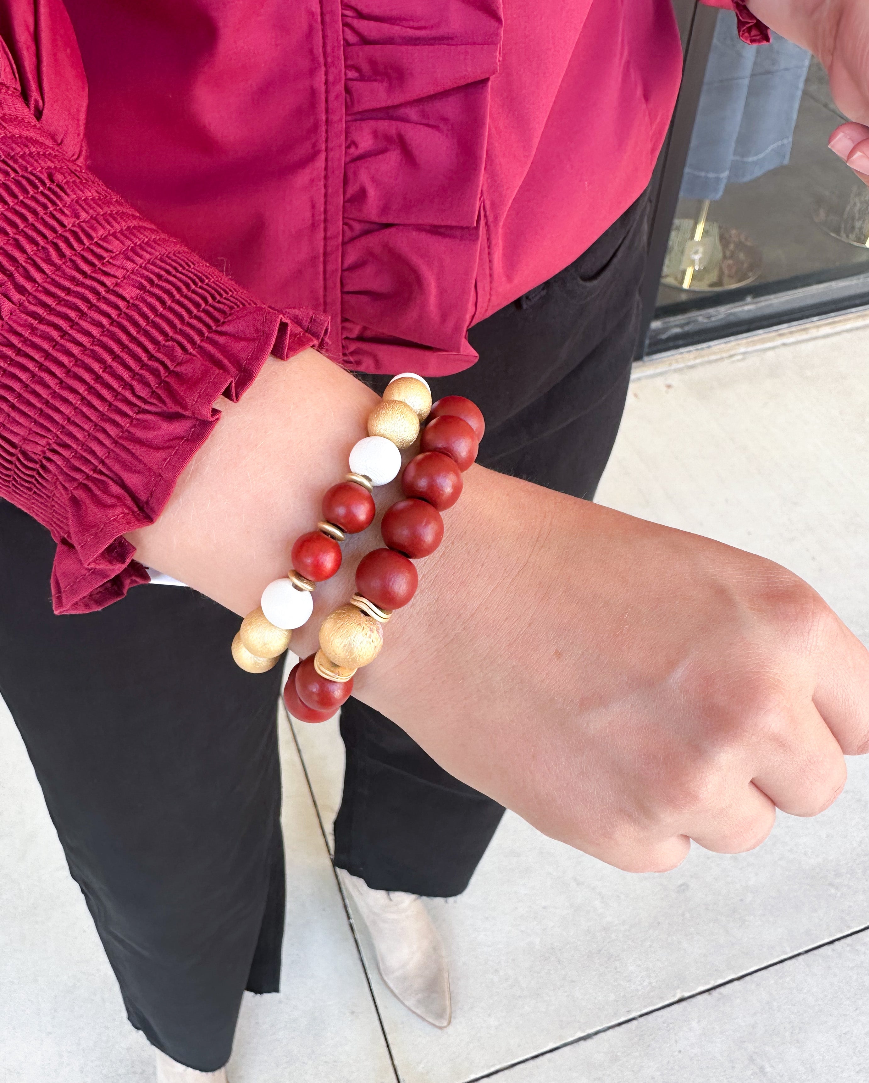 Michelle McDowell - Ryden Bracelet - Crimson-110 Jewelry & Hair-Michelle McDowell-July & June Women's Fashion Boutique Located in San Antonio, Texas