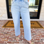 Vervet - High Rise Cropped Slim Wide Jeans-400 Pants-VEVERT BY FLYING MONKEY-July & June Women's Fashion Boutique Located in San Antonio, Texas