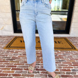 Vervet - High Rise Cropped Slim Wide Jeans-400 Pants-VEVERT BY FLYING MONKEY-July & June Women's Fashion Boutique Located in San Antonio, Texas