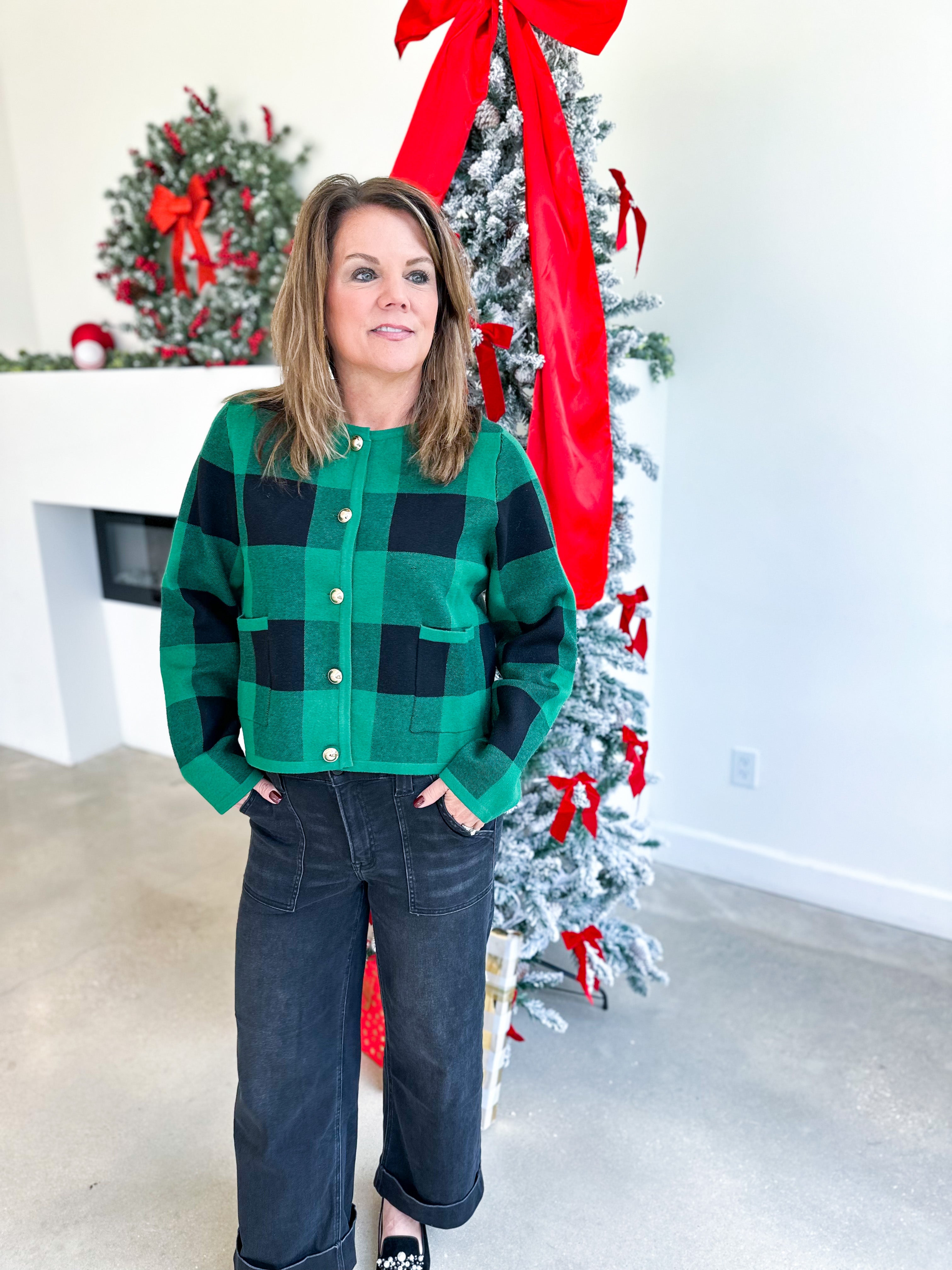 The Kat Cardigan - Pine-230 Sweaters/Cardis-ENTRO-July & June Women's Fashion Boutique Located in San Antonio, Texas