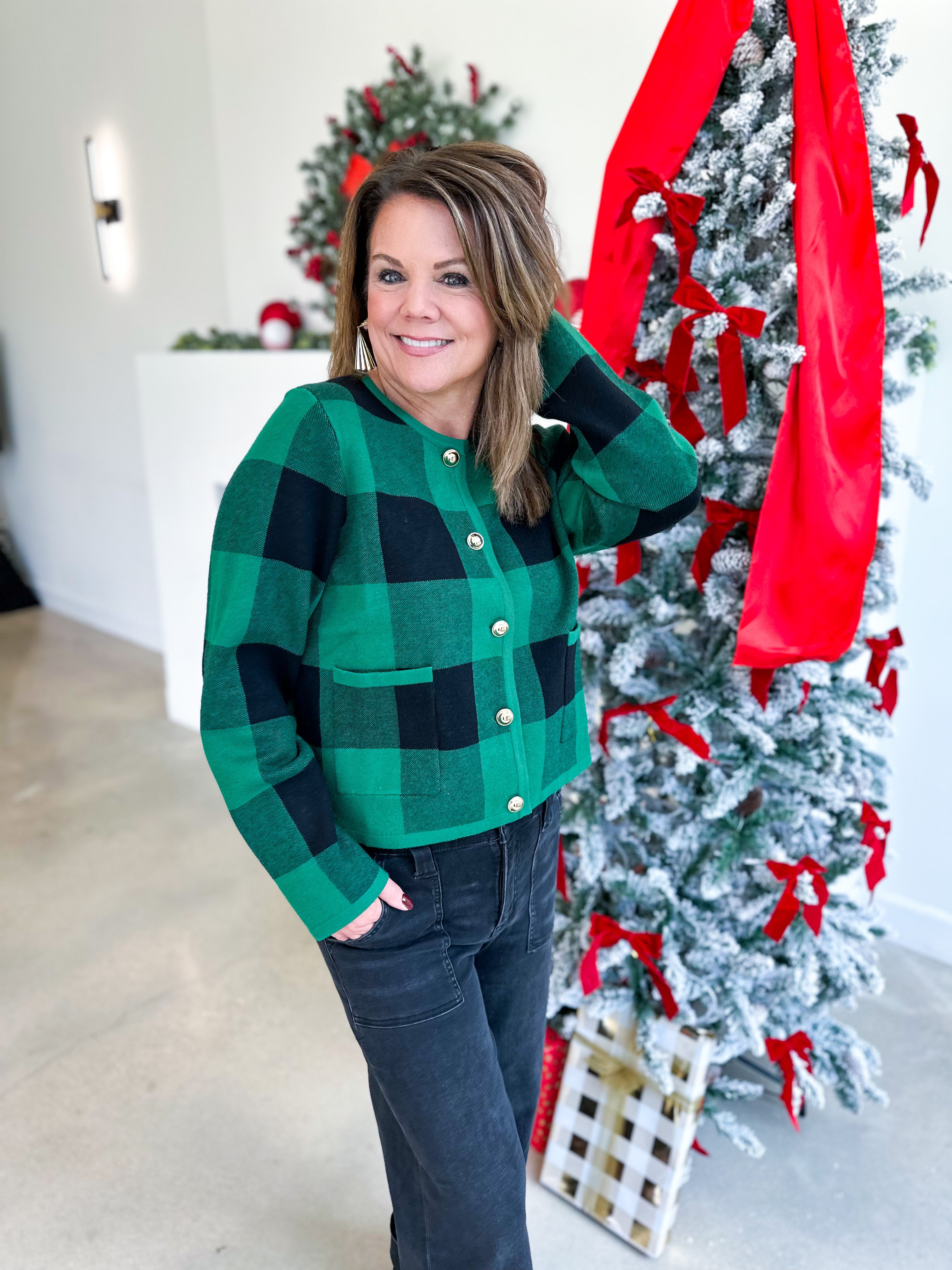 The Kat Cardigan - Pine-230 Sweaters/Cardis-ENTRO-July & June Women's Fashion Boutique Located in San Antonio, Texas