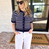 The Simply Sweet Cardigan - Navy-230 Sweaters/Cardis-ENTRO-July & June Women's Fashion Boutique Located in San Antonio, Texas