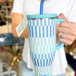 SWIG - Glacier Stripe Mega Mug (40oz.)-140 Gifts + Home-SWIG-July & June Women's Fashion Boutique Located in San Antonio, Texas