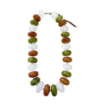The Bailey Beaded Necklace - Olive Mix-110 Jewelry & Hair-Gemelli-July & June Women's Fashion Boutique Located in San Antonio, Texas