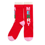 Merry Home Socks - Red-140 Gifts + Home-SHIRALEAH-July & June Women's Fashion Boutique Located in San Antonio, Texas
