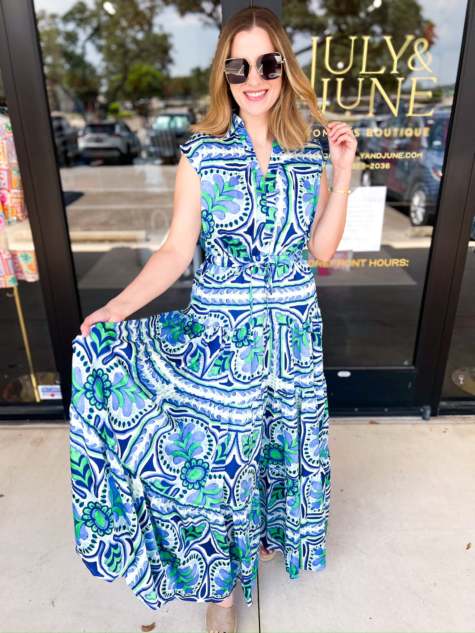 The Camilla Midi Dress-500 Midi-PINCH-July & June Women's Fashion Boutique Located in San Antonio, Texas