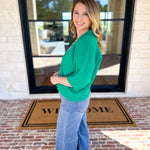 The Go-To Girl Sweater Top - Green-230 Sweaters/Cardis-ENTRO-July & June Women's Fashion Boutique Located in San Antonio, Texas