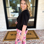 Elevated Chic Top - Black-200 Fashion Blouses-ENTRO-July & June Women's Fashion Boutique Located in San Antonio, Texas