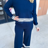 Sporty Knit Set-300 Athleisure/Lounge-SKIES ARE BLUE-July & June Women's Fashion Boutique Located in San Antonio, Texas