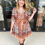 Charcoal Boho Mini Dress-510 Mini-ENTRO-July & June Women's Fashion Boutique Located in San Antonio, Texas