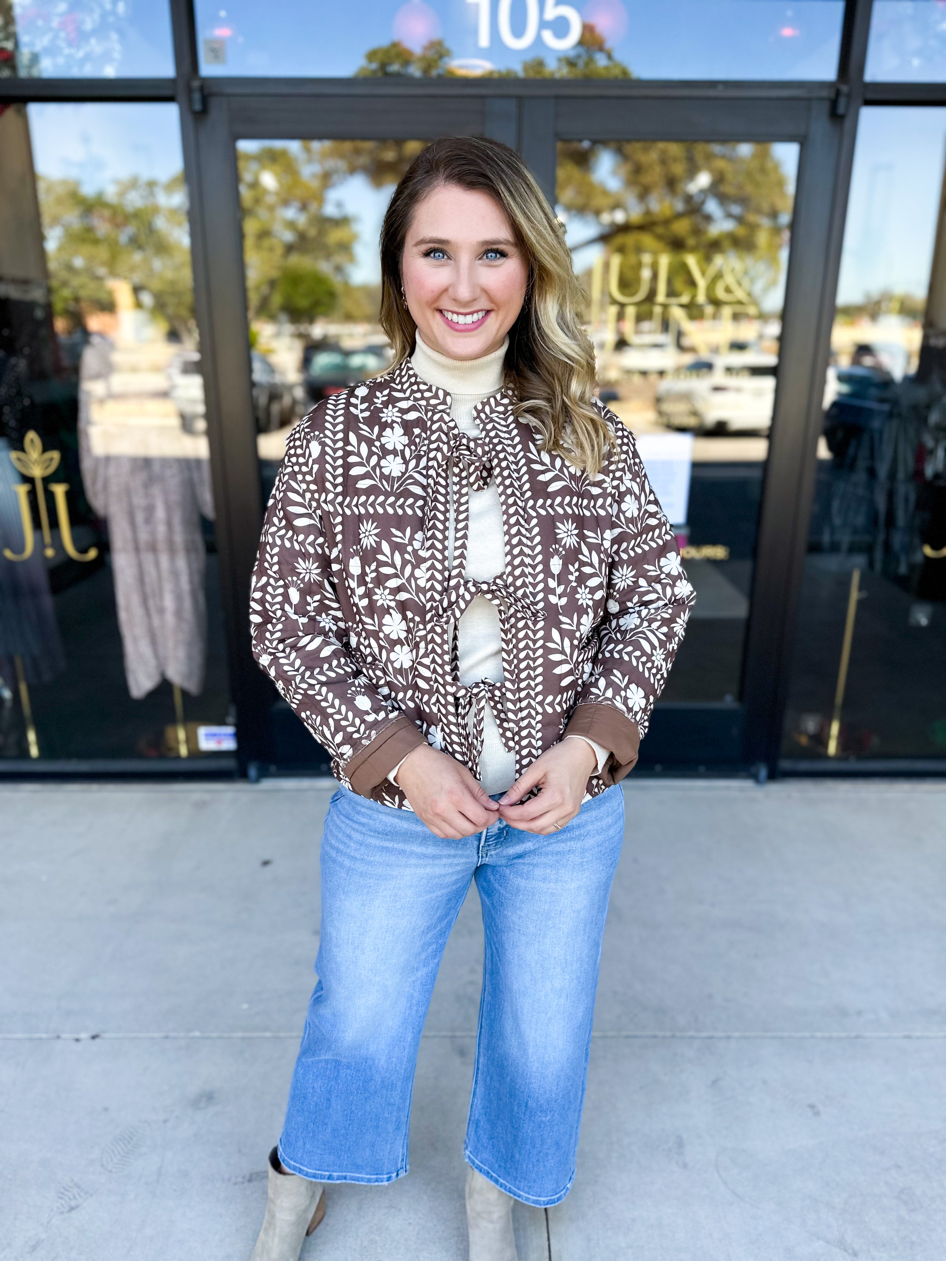 The Wrenlee Puff Jacket - Chocolate Brown-600 Outerwear-POLOGRAM-July & June Women's Fashion Boutique Located in San Antonio, Texas