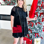 Cora Clutch - Crimson-130 Accessories-SHIRALEAH-July & June Women's Fashion Boutique Located in San Antonio, Texas