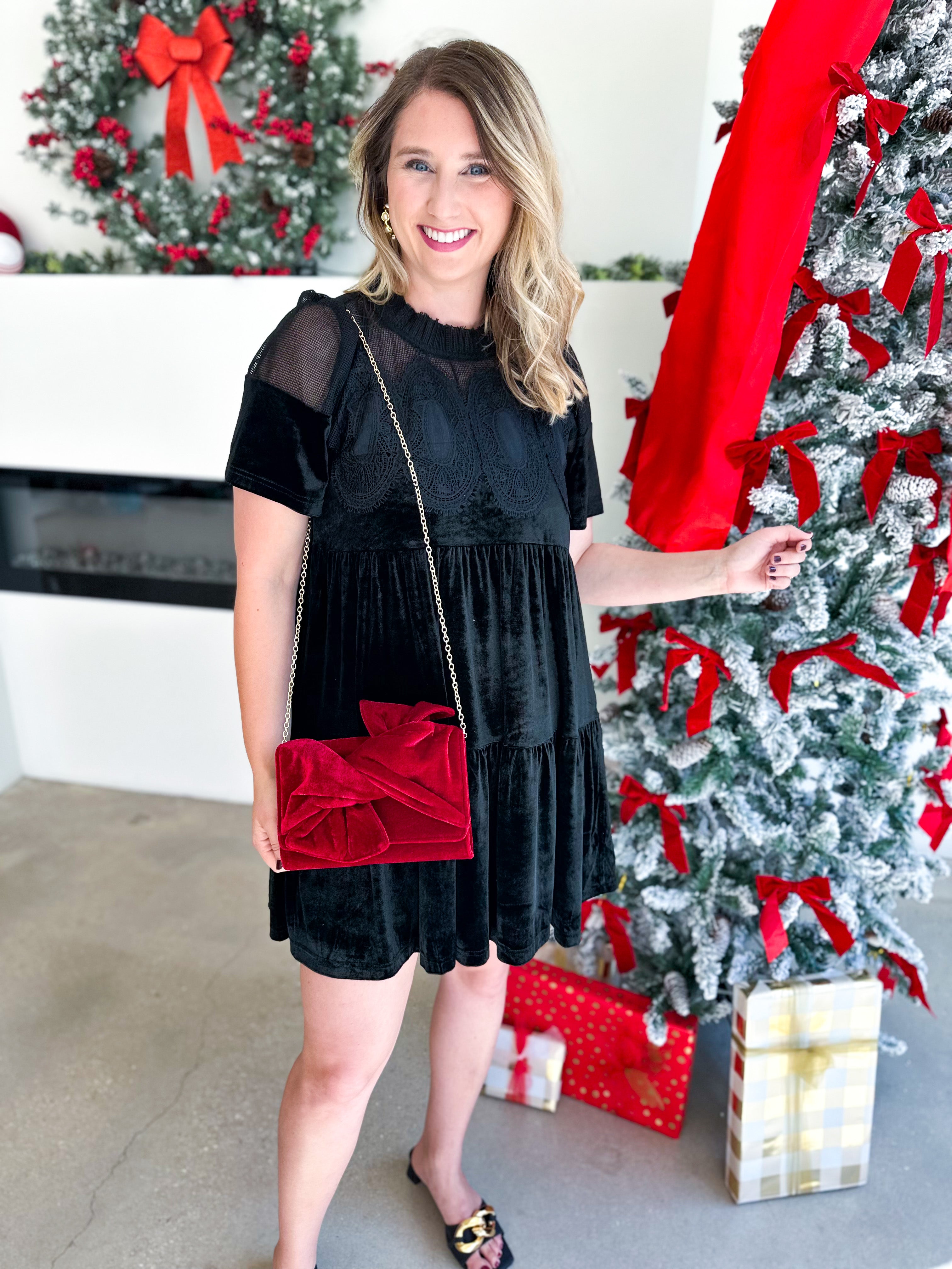 Cora Clutch - Crimson-130 Accessories-SHIRALEAH-July & June Women's Fashion Boutique Located in San Antonio, Texas