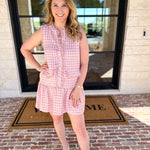 Pink Prep Mini Dress-510 Mini-TCEC-July & June Women's Fashion Boutique Located in San Antonio, Texas