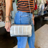 Esmerelda Clutch - Silver-130 ACCESSORIES-Moda Luxe-July & June Women's Fashion Boutique Located in San Antonio, Texas