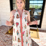 THML - Bloom Halter Midi Dress-500 Midi-THML-July & June Women's Fashion Boutique Located in San Antonio, Texas