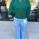 Classic Turtleneck Sweater Top - Hunter Green-230 Sweaters/Cardis-SKIES ARE BLUE-July & June Women's Fashion Boutique Located in San Antonio, Texas