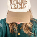 He Still Does Miracles Trucker Hat - Mocha-130 ACCESSORIES-ZENANA-July & June Women's Fashion Boutique Located in San Antonio, Texas