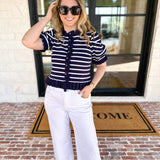 The Simply Sweet Cardigan - Navy-230 Sweaters/Cardis-ENTRO-July & June Women's Fashion Boutique Located in San Antonio, Texas