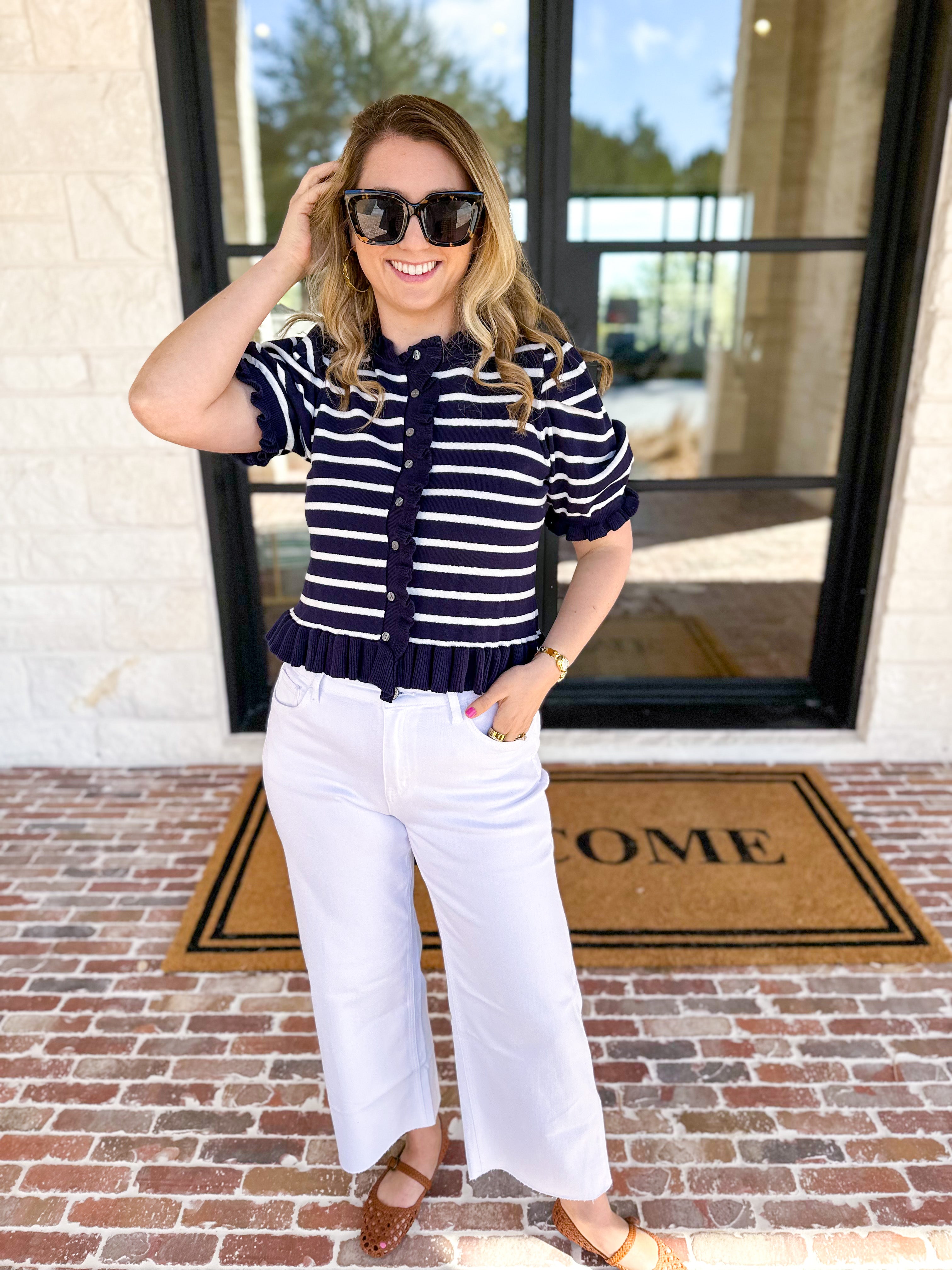 The Simply Sweet Cardigan - Navy-230 Sweaters/Cardis-ENTRO-July & June Women's Fashion Boutique Located in San Antonio, Texas