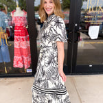 Palm City Midi Dress - Black-500 Midi-ENTRO-July & June Women's Fashion Boutique Located in San Antonio, Texas