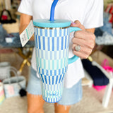 SWIG - Glacier Stripe Mega Mug (40oz.)-140 Gifts + Home-SWIG-July & June Women's Fashion Boutique Located in San Antonio, Texas