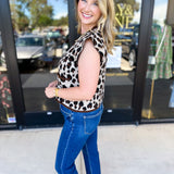 Trendy Cheetah Button Cardigan-230 Sweaters/Cardis-ENTRO-July & June Women's Fashion Boutique Located in San Antonio, Texas