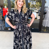 The Kailey Midi Dress - Black-500 Midi-ENTRO-July & June Women's Fashion Boutique Located in San Antonio, Texas
