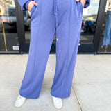 Soft Modal Lounge Pants - Denim Blue-300 Athleisure/Lounge-SKIES ARE BLUE-July & June Women's Fashion Boutique Located in San Antonio, Texas