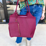 The Robbie Tote - Wine-130 ACCESSORIES-SHIRALEAH-July & June Women's Fashion Boutique Located in San Antonio, Texas