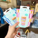 SWIG- Sherbet Stripe Iced Cup Coolie- Medium-140 Gifts + Home-SWIG-July & June Women's Fashion Boutique Located in San Antonio, Texas
