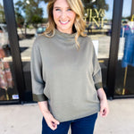 Softest Washed Olive Tee-210 Casual Blouses-FATE-July & June Women's Fashion Boutique Located in San Antonio, Texas