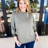 Softest Washed Olive Tee-210 Casual Blouses-FATE-July & June Women's Fashion Boutique Located in San Antonio, Texas