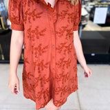 Floral Crochet Mini Dress - Carmel-510 Mini-ENTRO-July & June Women's Fashion Boutique Located in San Antonio, Texas