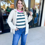 Cream Quilted Jacket-600 Outerwear-LISTICLE-July & June Women's Fashion Boutique Located in San Antonio, Texas