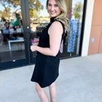 THML - Black Chic Mini Dress-510 Mini-THML-July & June Women's Fashion Boutique Located in San Antonio, Texas