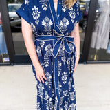 The Kailey Midi Dress - Navy-500 Midi-ENTRO-July & June Women's Fashion Boutique Located in San Antonio, Texas