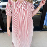 The Casey Midi Dress - Rust-500 Midi-ENTRO-July & June Women's Fashion Boutique Located in San Antonio, Texas