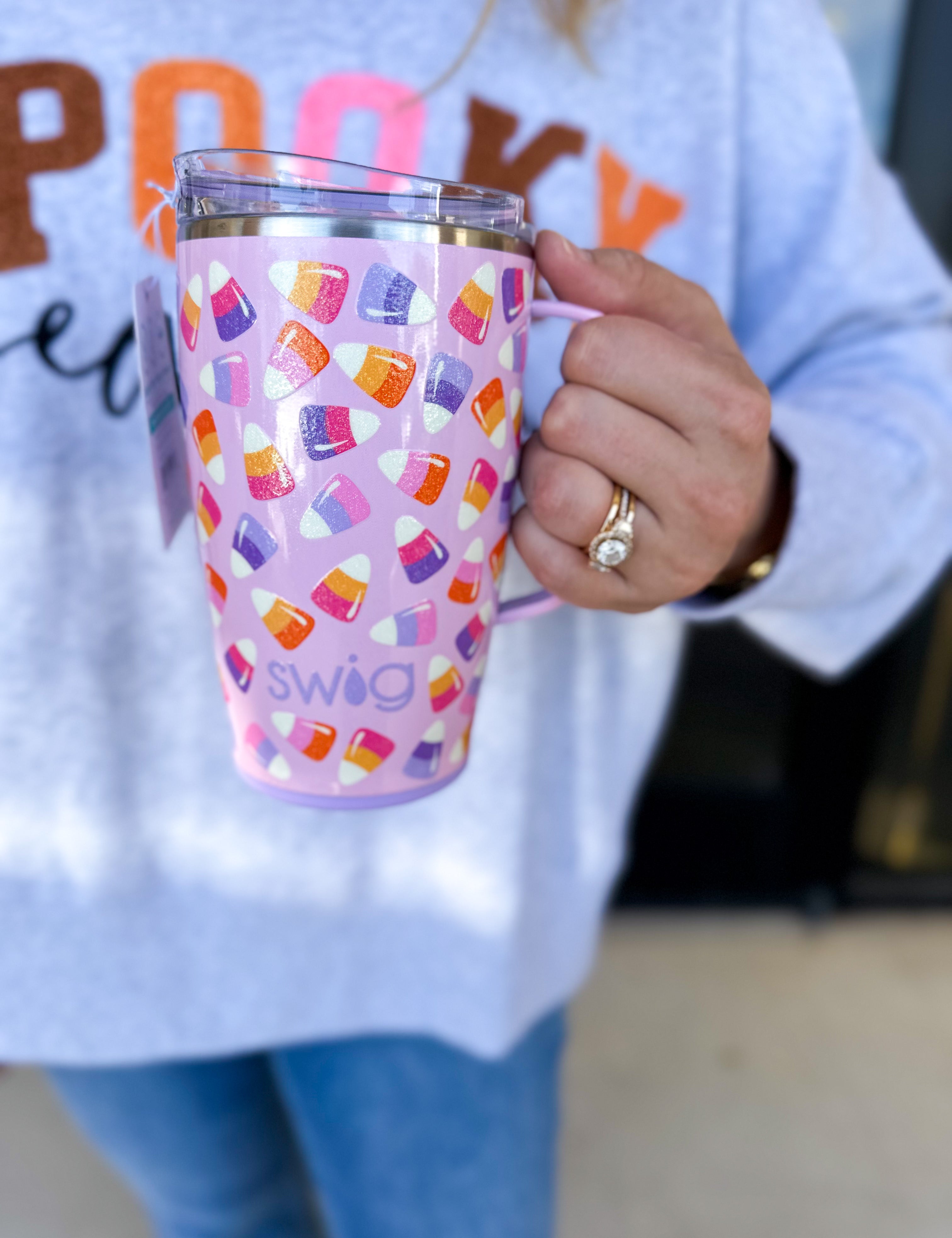 SWIG - Candy Corn Travel Mug 18oz-140 Gifts + Home-SWIG-July & June Women's Fashion Boutique Located in San Antonio, Texas
