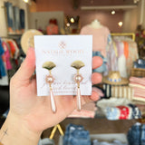 Natalie Wood - Carolina Statement Earrings in Pink-110 Jewelry & Hair-Natalie Wood-July & June Women's Fashion Boutique Located in San Antonio, Texas
