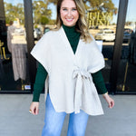 THML - Chic Knit Cardigan Wrap - Cream-230 Sweaters/Cardis-THML-July & June Women's Fashion Boutique Located in San Antonio, Texas
