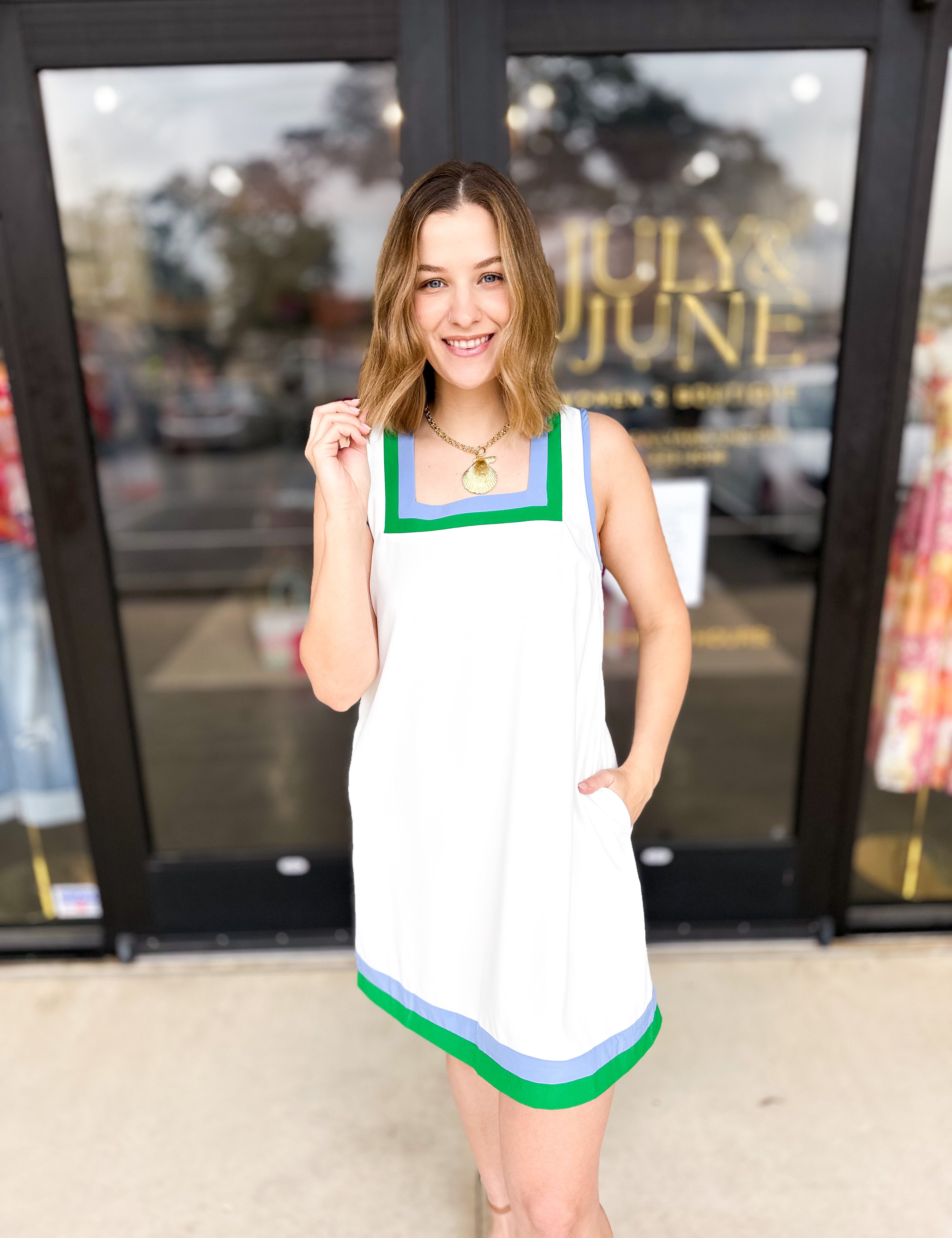A Day On The Coast Mini Dress-510 Mini-ENTRO-July & June Women's Fashion Boutique Located in San Antonio, Texas
