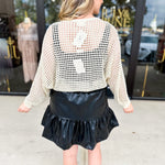 Foil Knit Sweater Top - Champagne Gold-230 Sweaters/Cardis-ALLIE ROSE-July & June Women's Fashion Boutique Located in San Antonio, Texas