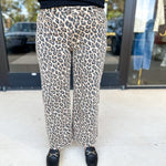 Vervet- Cheetah Print High Rise Wide Leg Jeans-400 Pants-VEVERT BY FLYING MONKEY-July & June Women's Fashion Boutique Located in San Antonio, Texas