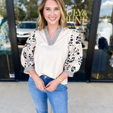 The Lucy Blouse - Ecru-200 Fashion Blouses-ENTRO-July & June Women's Fashion Boutique Located in San Antonio, Texas