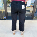 Vervet - High Rise Wide Leg Black Jeans-400 Pants-VEVERT BY FLYING MONKEY-July & June Women's Fashion Boutique Located in San Antonio, Texas
