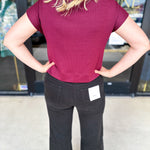 The Classic Chic Top - Maroon-210 Casual Blouses-ENTRO-July & June Women's Fashion Boutique Located in San Antonio, Texas